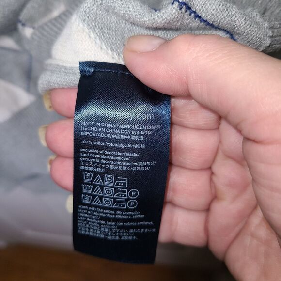 Tommy Hilfiger 100% Cotton Argyle Sweater - Picture 6 of 9